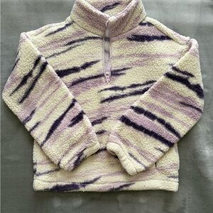 Carter's Cream and Purple Kids' Turtleneck Jacket